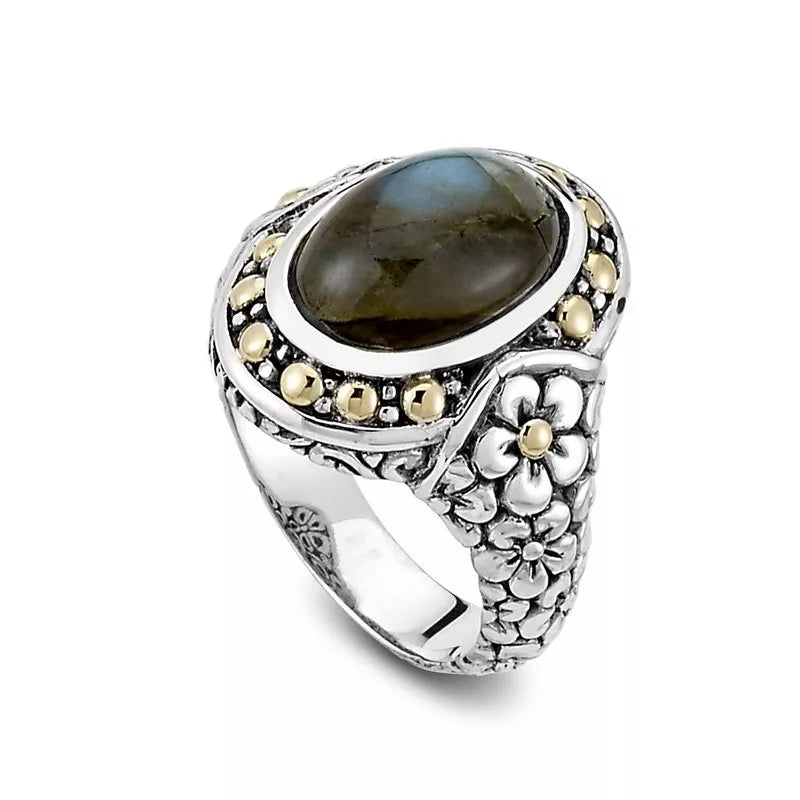 Labradorite Ijen Ring - Elegant Blue Flash Gemstone Jewelry for Women | Perfect for Everyday Wear, Special Occasions & Gift Giving
