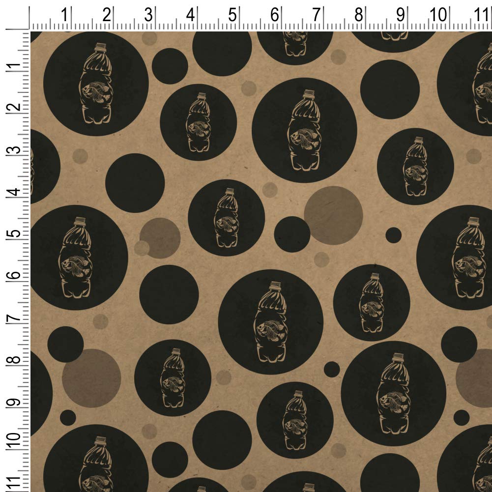 Dead Fish Bones in Plastic Bottle - Premium Kraft Gift Wrap Paper Roll for Unique & Eco-Friendly Gifts | Perfect for Halloween, Gothic Decor & Dark Aesthetic Wrapping