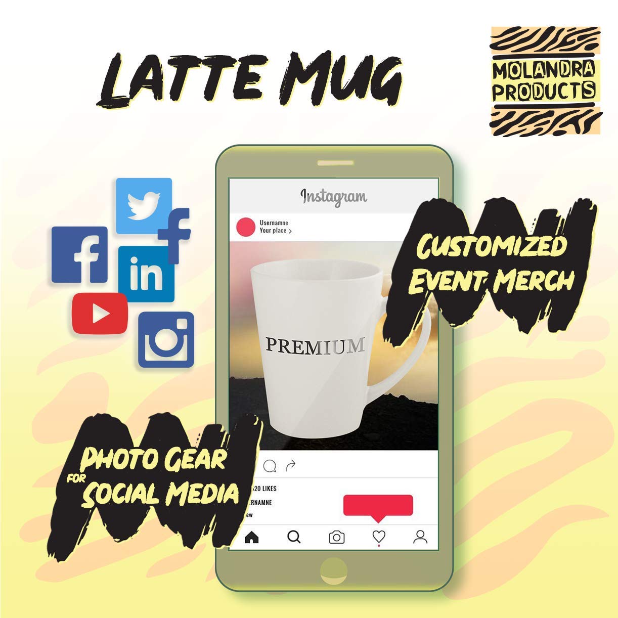 Rude and Loud Ceramic 12oz Latte Coffee Mug - Funny Novelty Cup for Office, Home & Gifts | Perfect for Coffee, Tea & Hot Beverages