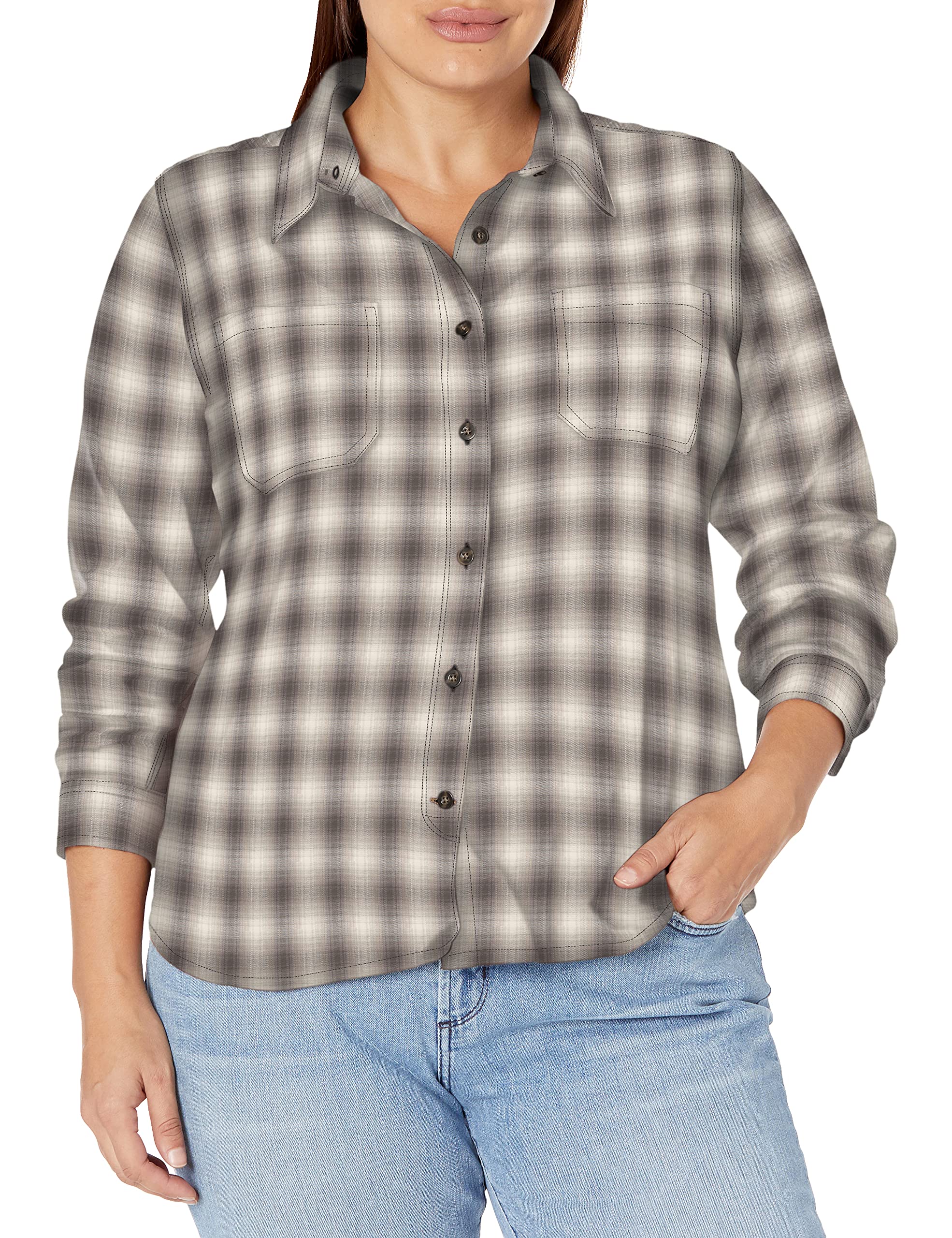Carhartt Women's Rugged Flex Hamilton Flannel Shirt - Durable Workwear for Outdoor Activities, Hiking & Casual Wear