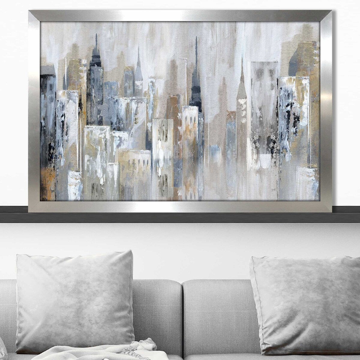 Bay City Reflection by Nan - Premium Acrylic Wall Art Print - Modern Home & Office Decor for Living Room, Bedroom, or Workspace