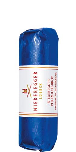 Niederegger Marzipan Vollmilch-Brot - Premium Marzipan Coated in Rich Milk Chocolate (125g/4.4oz) - Authentic German Treat - Perfect for Gifts, Desserts & Holiday Celebrations