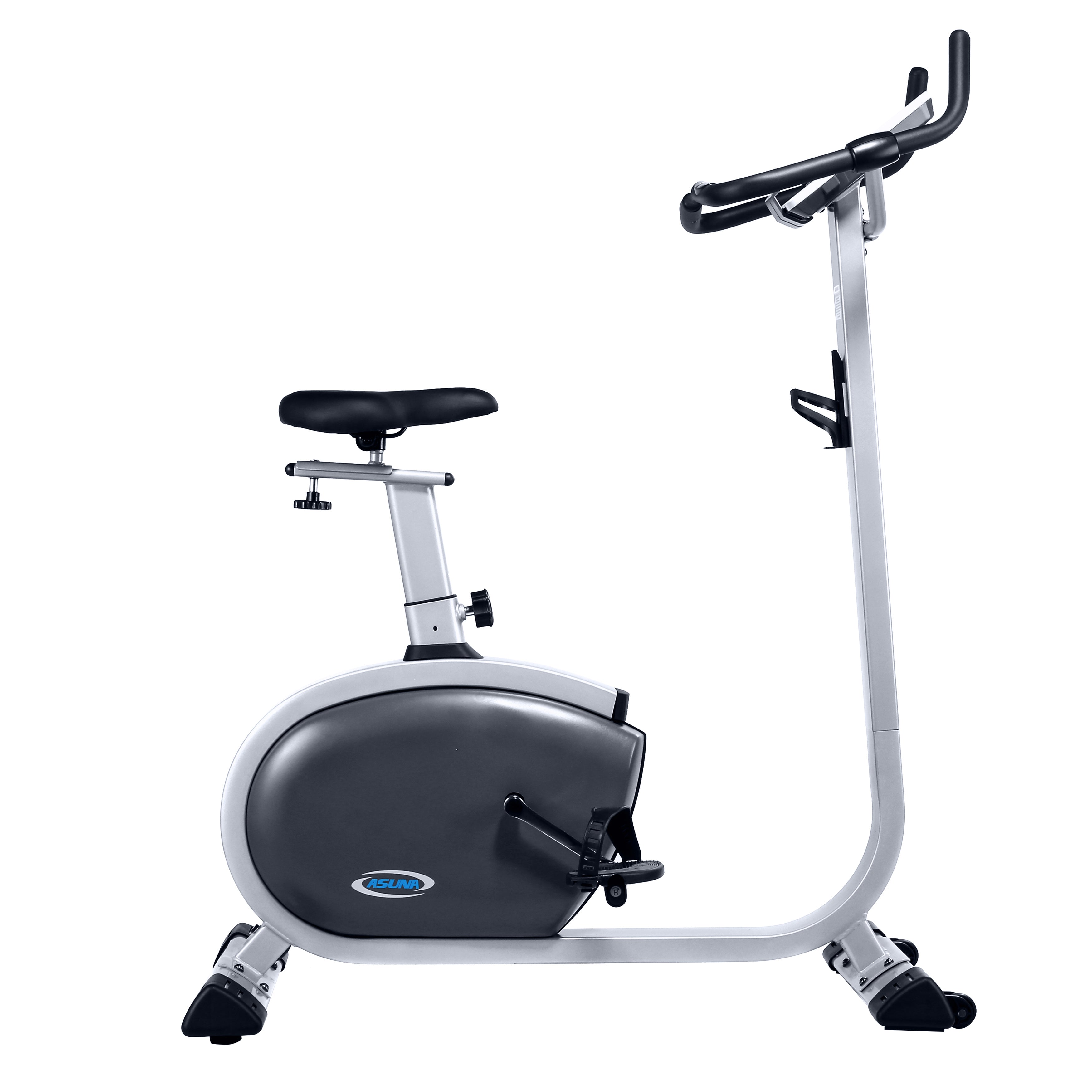 Asuna Premium Upright Exercise Bike with Heart Rate Monitor - Home Gym Cardio Equipment for Indoor Cycling Workouts