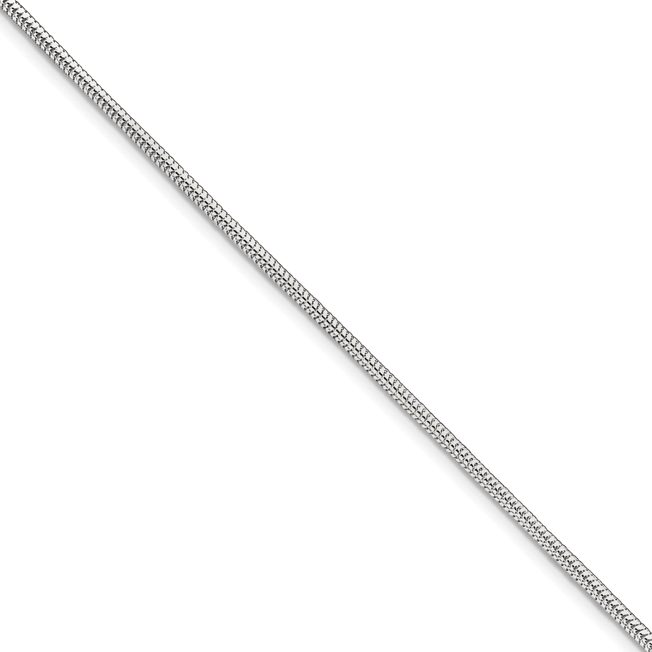 FindingKing Sterling Silver 2mm Snake Chain Anklet Jewelry 9