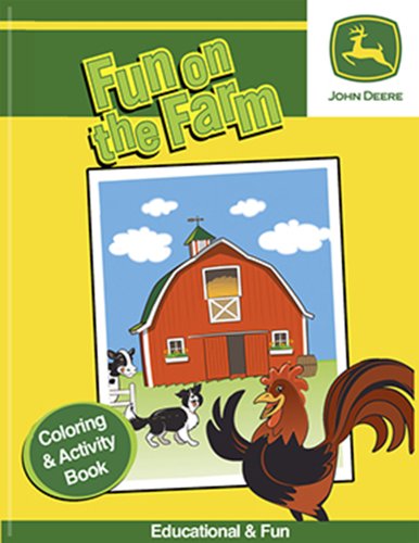 John Deere Fun on the Farm Coloring & Activity Book for Kids - 24 Pages of Tractor & Farm Animal Activities - Perfect for Travel, Birthday Gifts & Classroom Learning