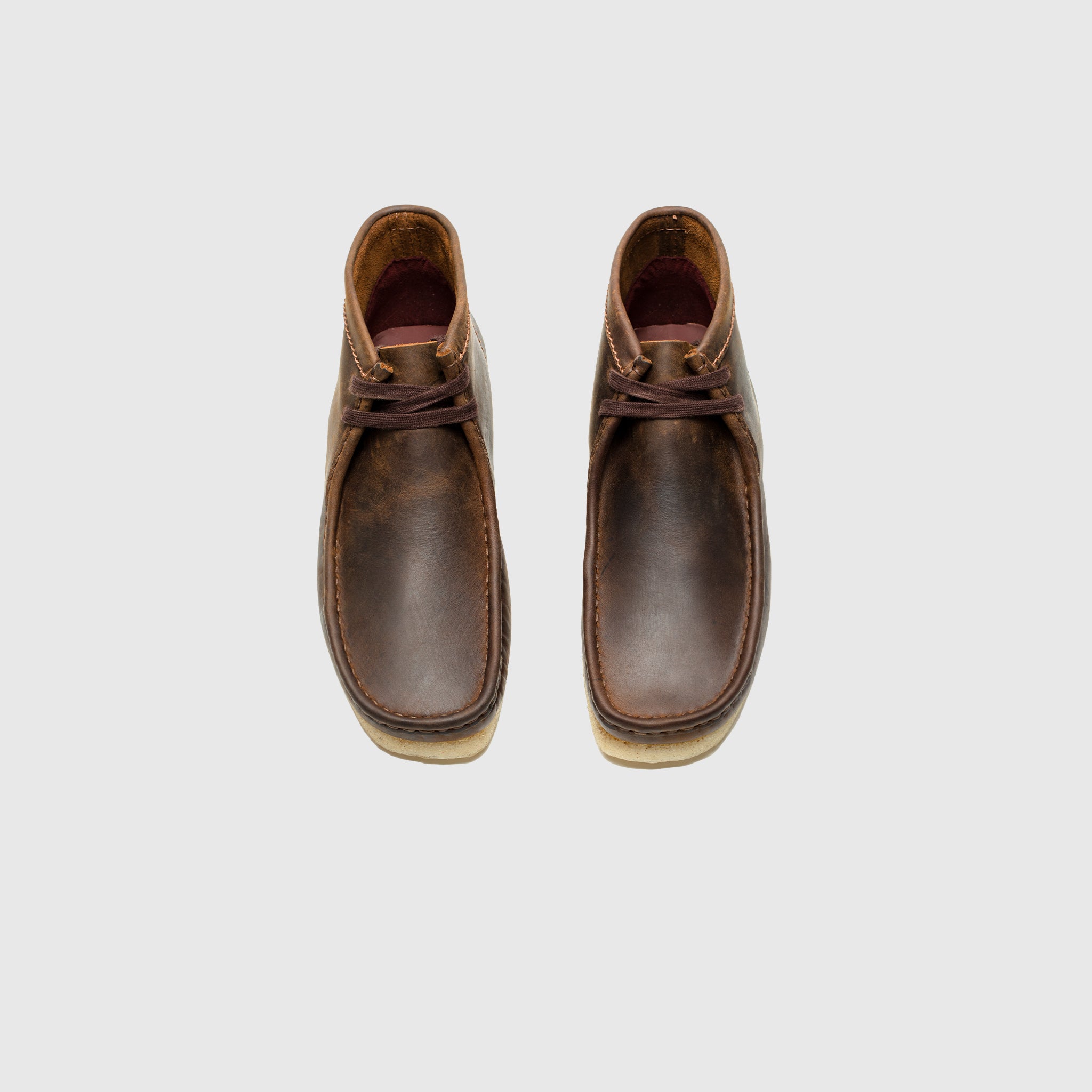 Wallabee Boot Beeswax Leather Shoes - Comfortable & Durable Men's Casual Boots for Outdoor Walking, Hiking & Everyday Wear