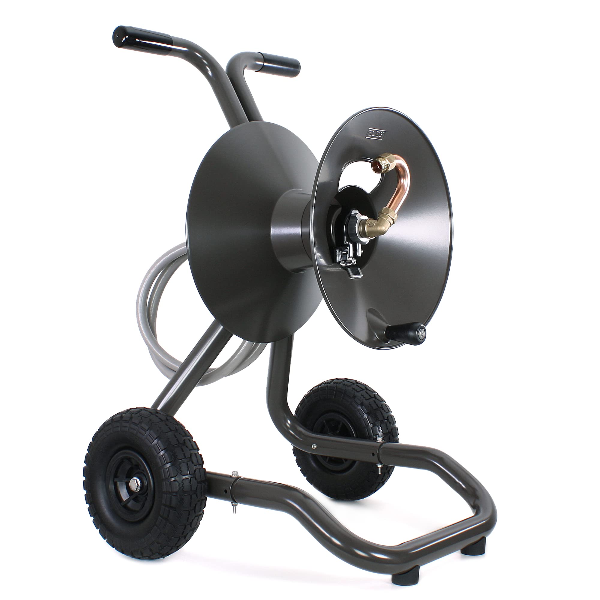 ELEY Heavy Duty Portable Hose Reel Cart with Wheels - Durable Garden Hose Holder for Lawn, Yard & Outdoor Watering | Perfect Gardening Accessory for Home, Farm & Commercial Use