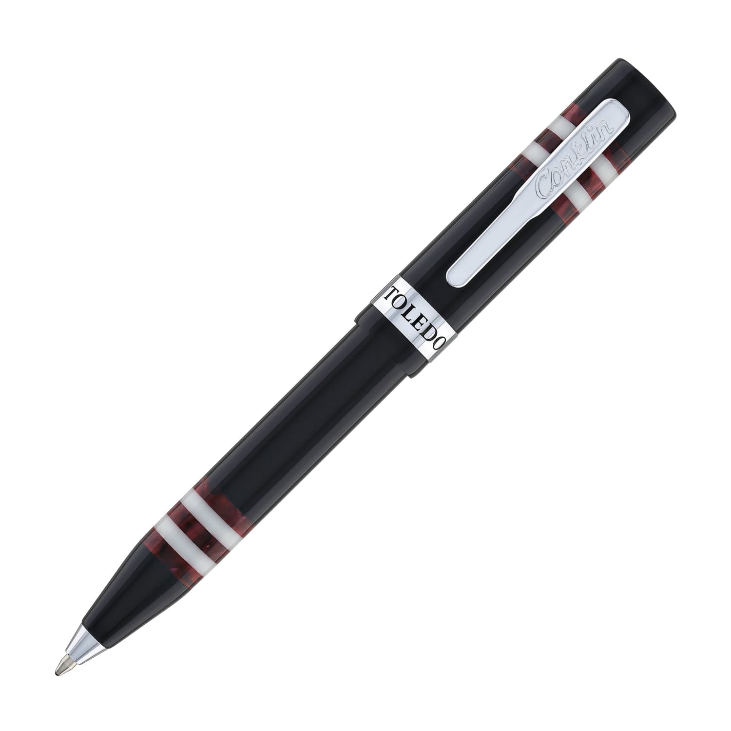 Conklin Toledo Burgundy Ballpoint Pen - Premium Writing Instrument for Office, Business & Gifts - Elegant Design for Professionals & Pen Collectors