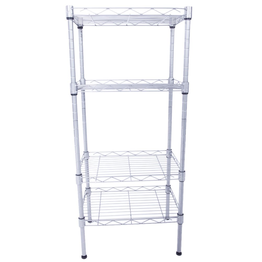 Estink 4-Tier Bamboo Storage Shelf - Heavy Duty & Space-Saving Organizer for Bedroom, Living Room, Office | Perfect for Books, Plants, Toys & Home Decor