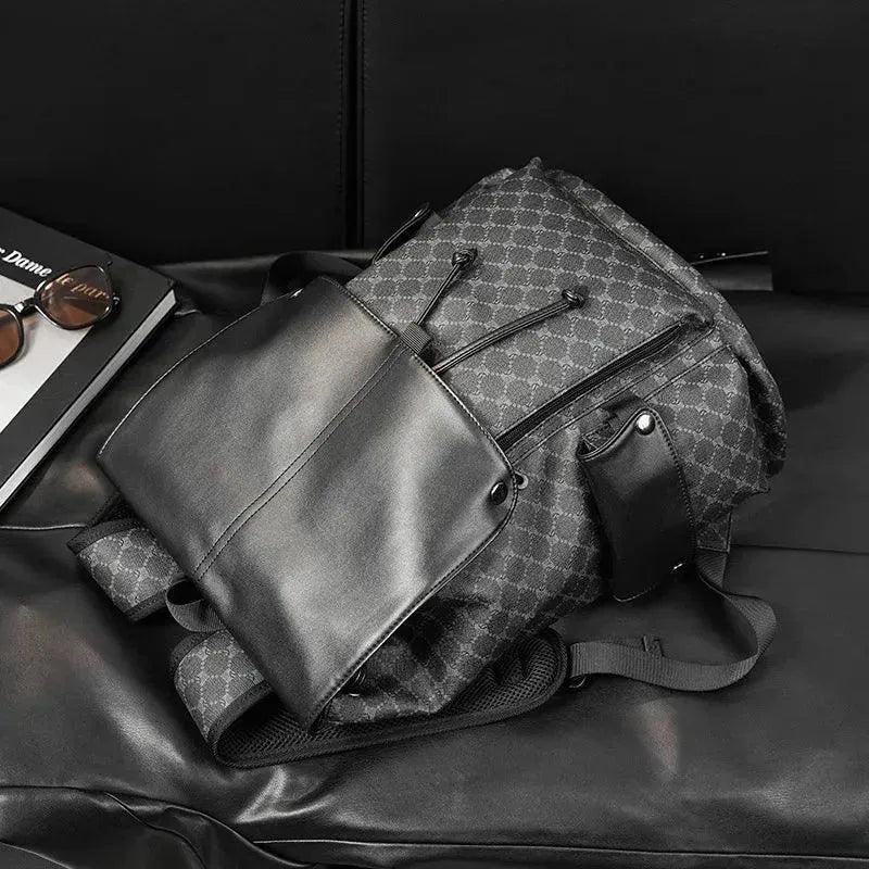 Stylish Men's Large Capacity Backpack - Durable & Waterproof for Travel, Work & Outdoor Adventures