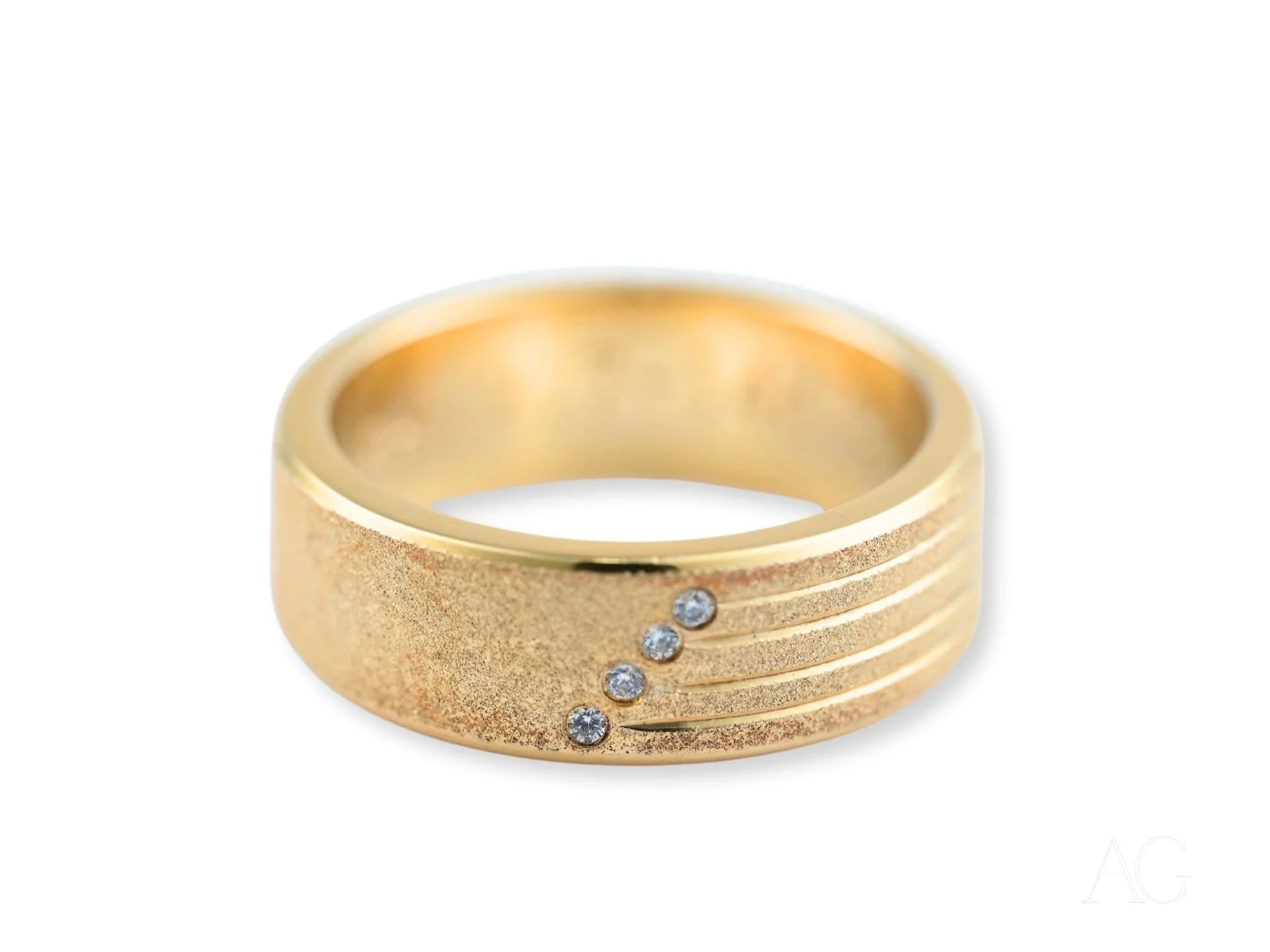 Celestial Path Wedding Band Ring for Women - Elegant 14K Gold or Sterling Silver Bridal Jewelry - Perfect for Engagement, Anniversary, and Romantic Occasions