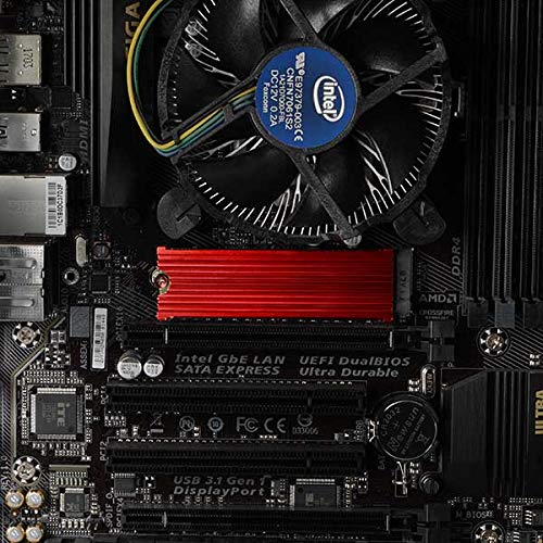 CLR-M2 M.2 SSD铝制被动散热器 - 兼容2280尺寸硬盘，高效散热，适用于游戏主机、笔记本电脑和台式机升级