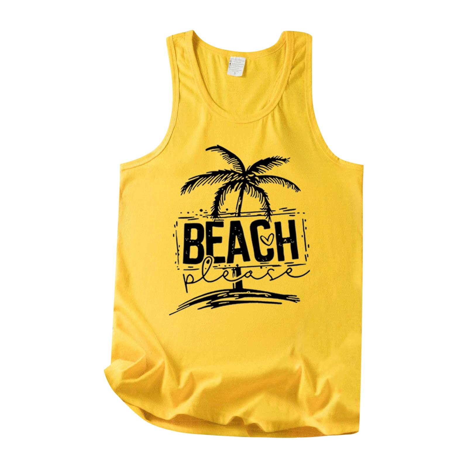 QUFECH Women's Cropped Tank Tops - Round Neck Solid Color Long Sleeve Printed Blouse, Sleeveless Vest & Halter Top for Summer, Gym, Yoga, and Casual Wear