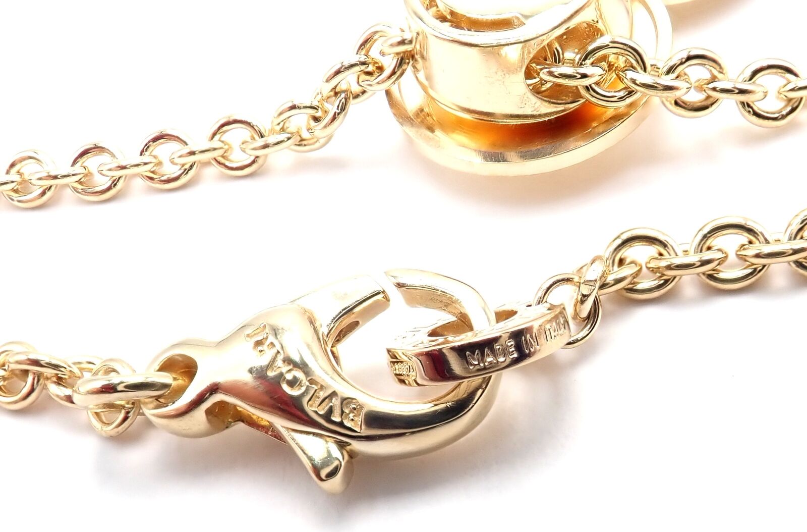 Authentic Bulgari Bvlgari Cicladi 18k Yellow Gold Large Pendant Necklace for Women - Luxury Statement Jewelry for Parties, Weddings & Special Occasions