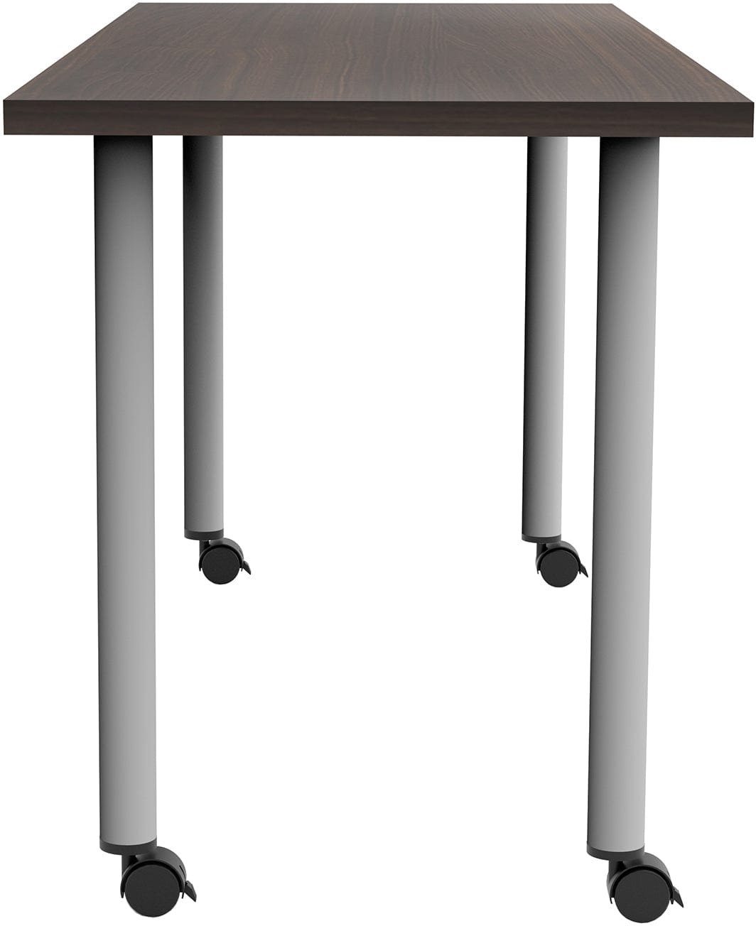 Safco JURNI 60 x 24 Inch Adjustable Height Multi-Purpose Table with Post Leg & Casters [JN6024NFXPCA] - Perfect for Office, Classroom, Conference Room & Home Workspace