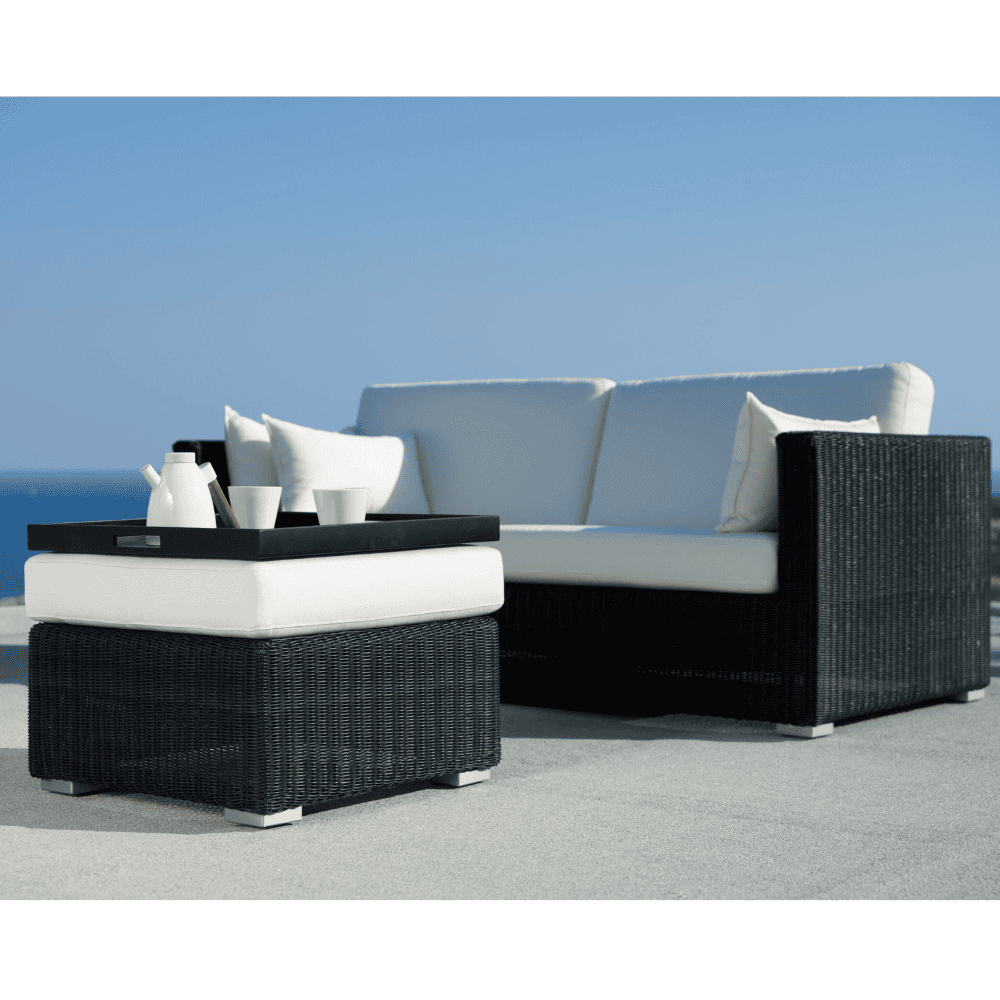 Chester 3-Seater Coastal Outdoor Sofa - Waterproof Wicker Patio Furniture Set for Poolside, Garden & Backyard Relaxation