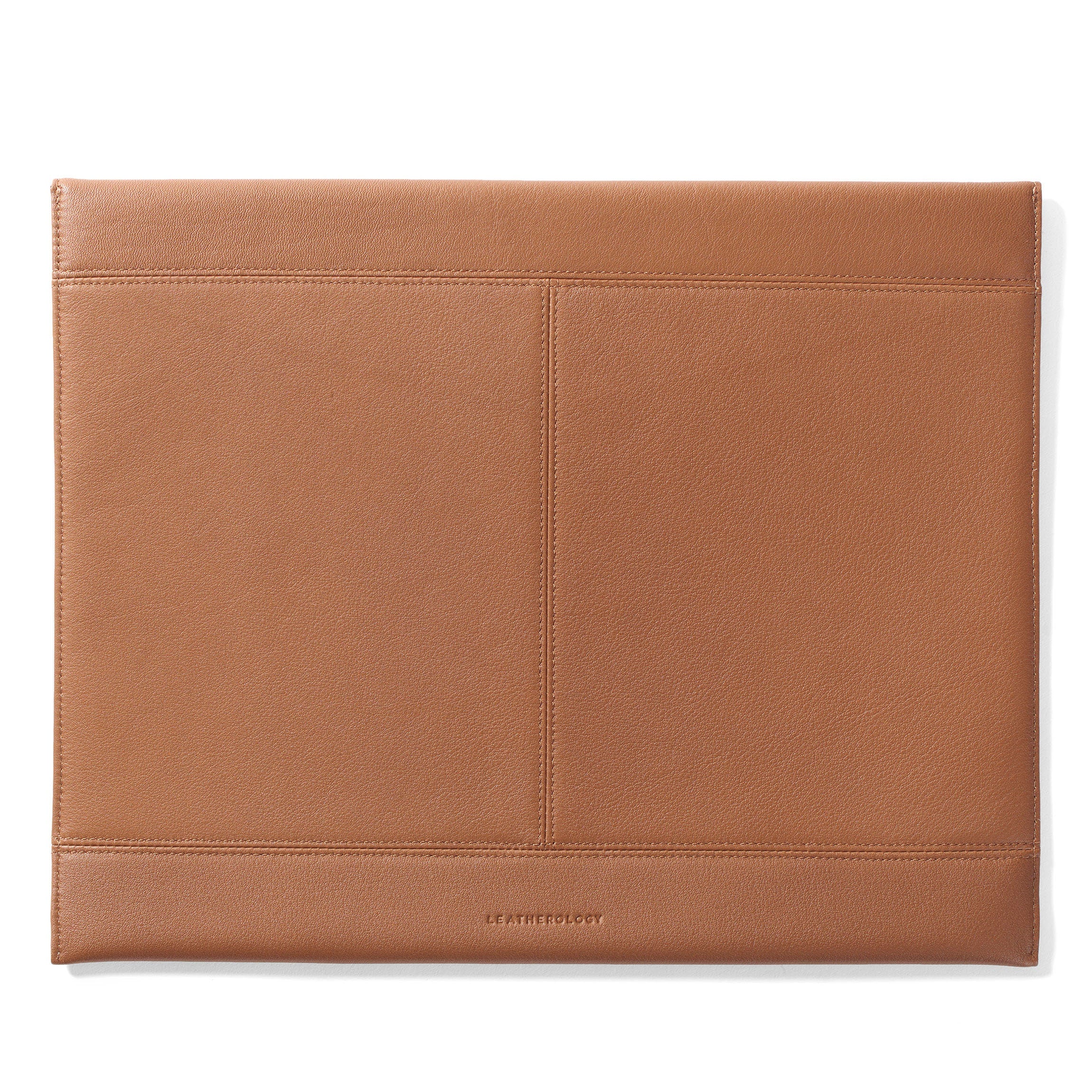 Premium Leather Document Envelope in Cognac Brown - Perfect for Business, Legal Papers & Office Organization