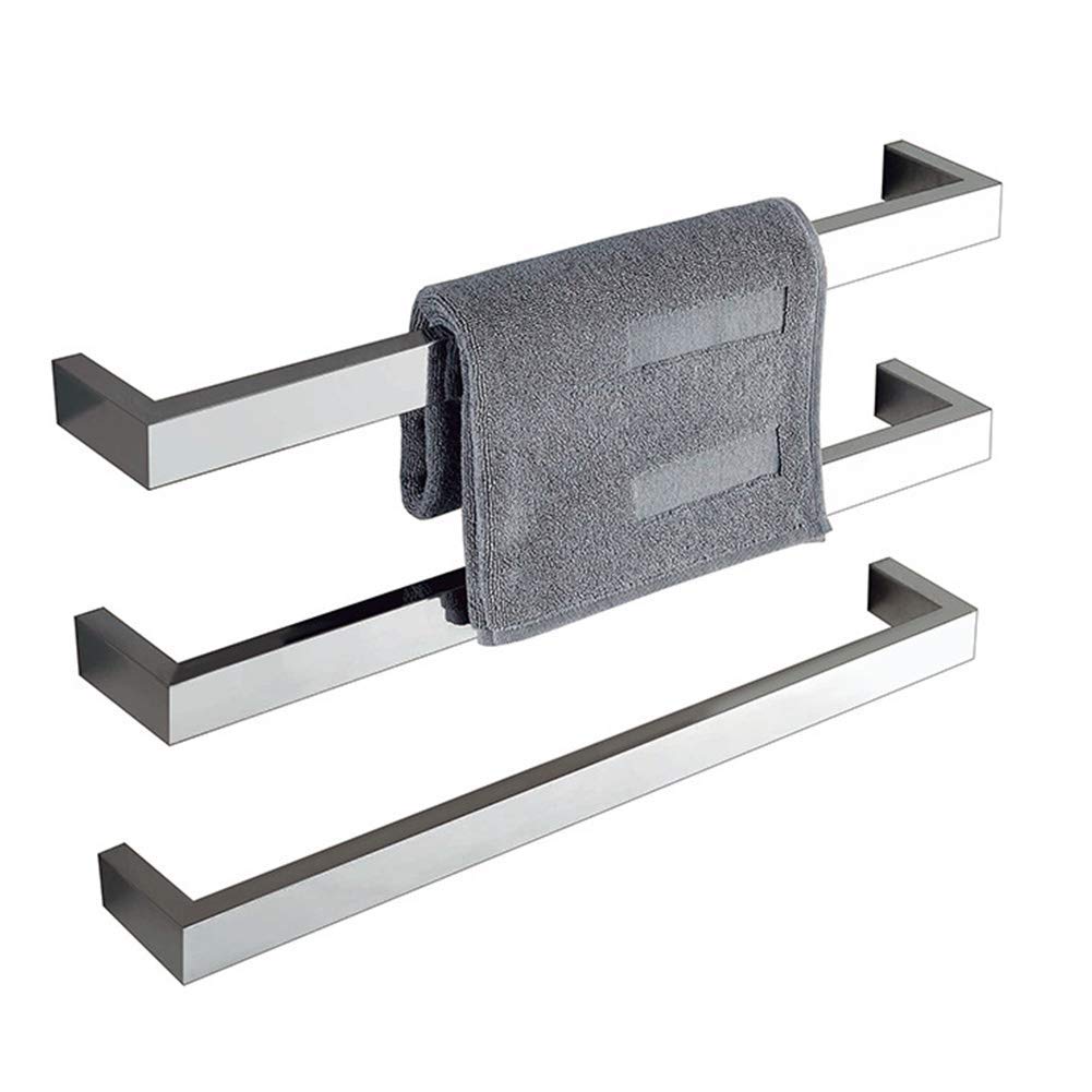 SLRMKK 3-Bar Hardwired Electric Towel Warmer - Wall Mounted Heated Towel Rack for Bathroom - Fast Drying & Warm Towels for Spa, Hotel, or Home Use