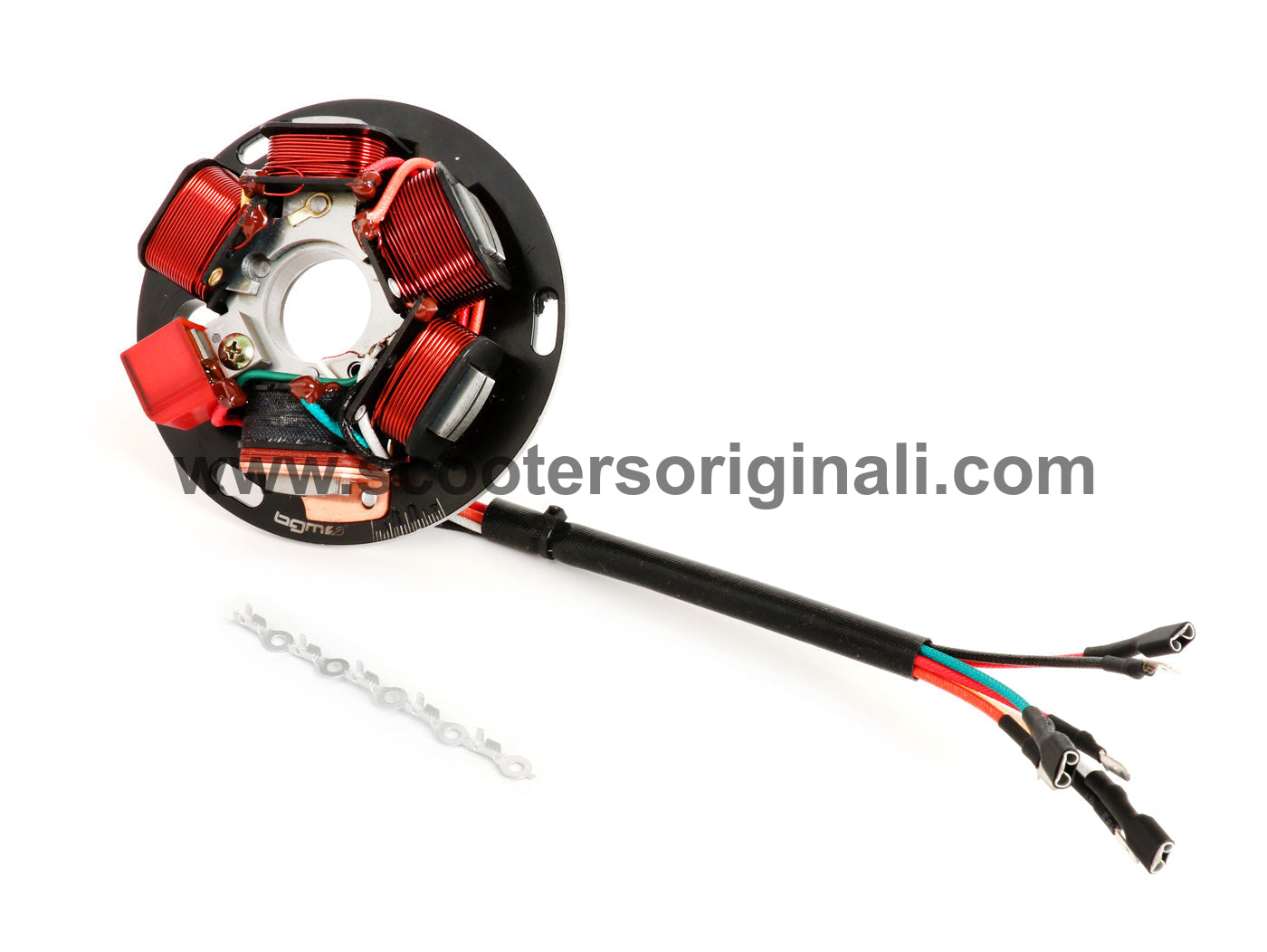 Vespa Electronic Ignition Stator V2.5 - Silicone Coated P Range Battery Compatible for 82-84 Models with 7 Wires (BGM PRO) - Perfect for Vespa Scooter Repair & Maintenance