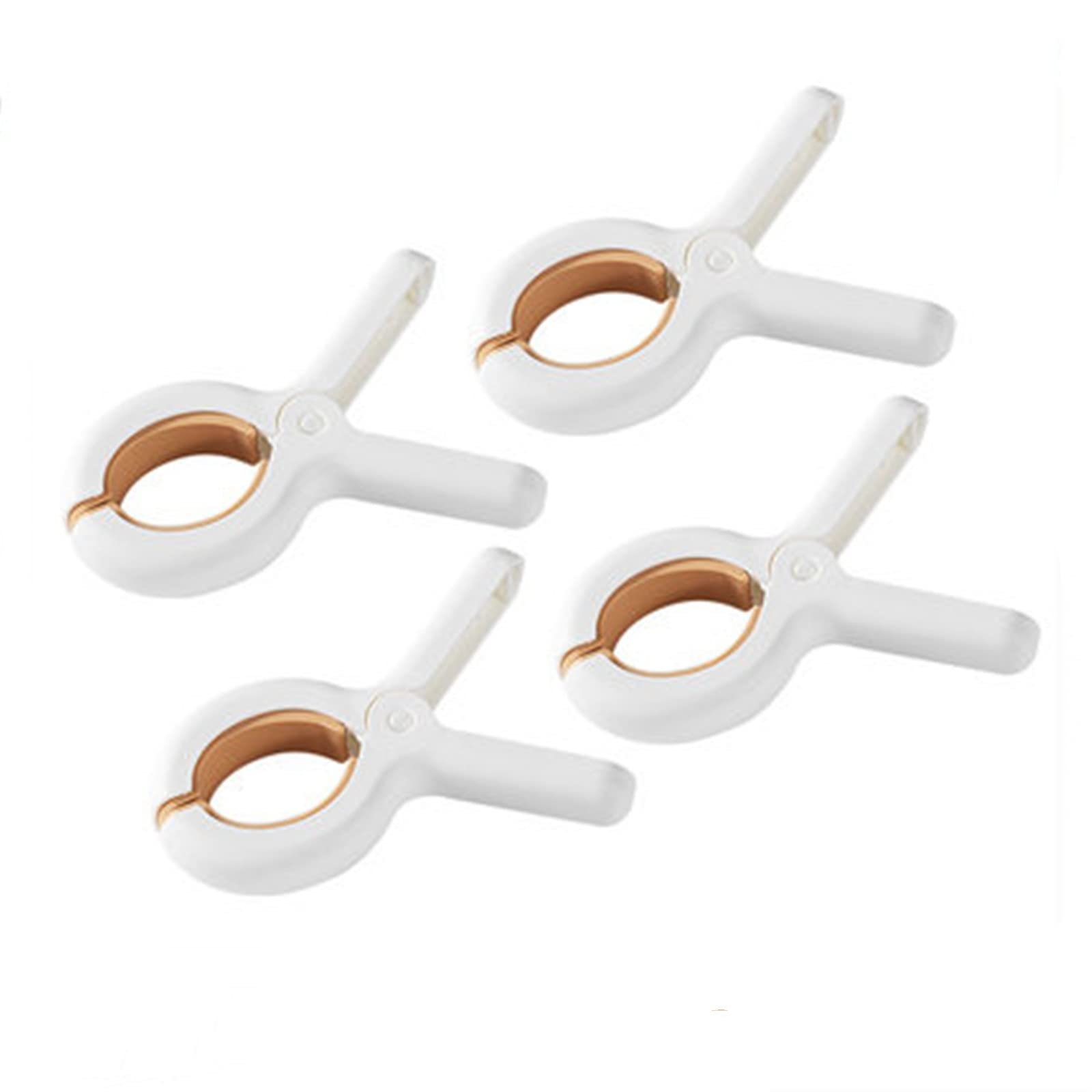 Premium Beach Towel Clips - Heavy Duty Windproof Clamps for Sand-Free Towels, Sun Quilts & Outdoor Blankets (4-Pack, Yellow) - Perfect for Beach Trips, Poolside Lounging & Picnics
