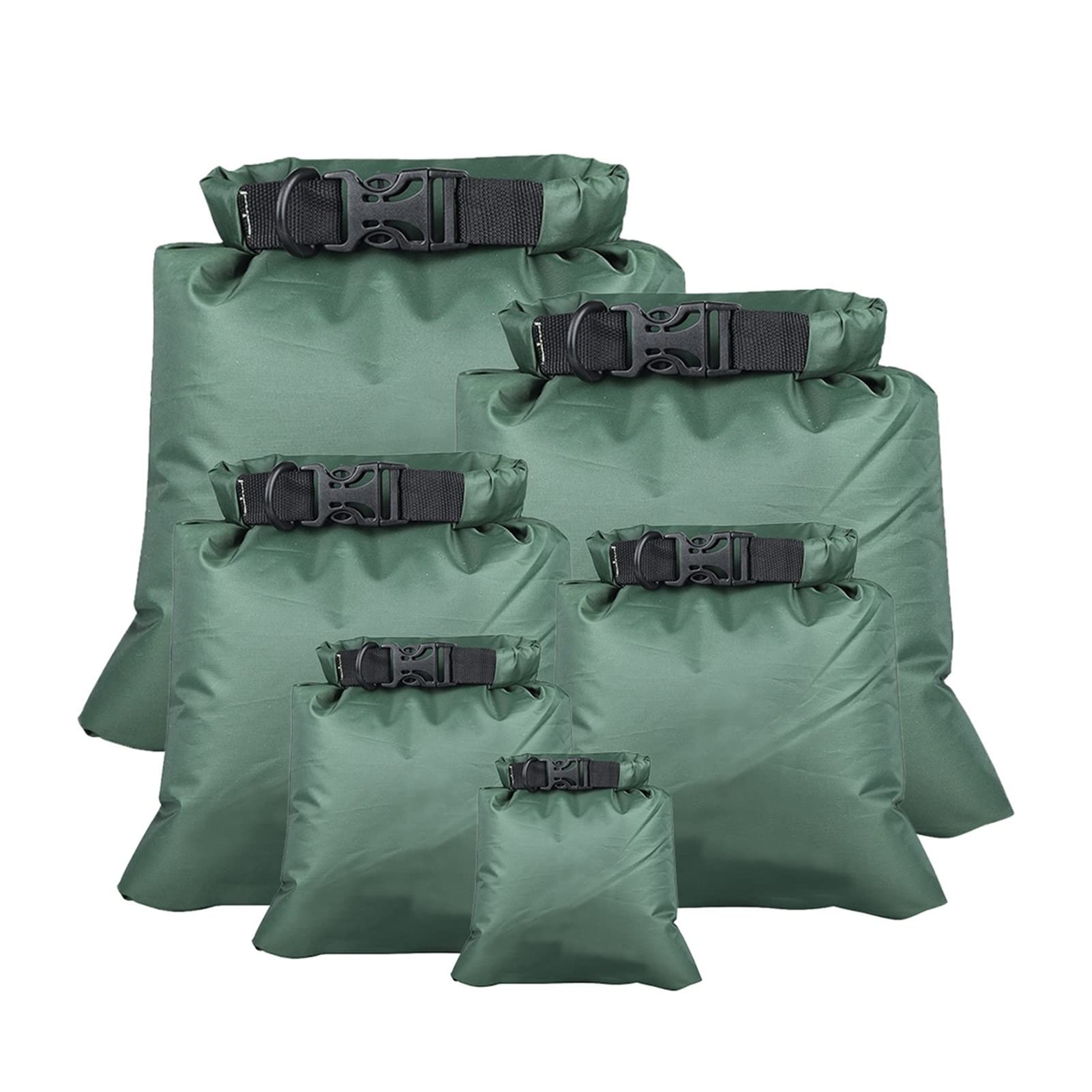 SHYijia 6-Pack Waterproof Dry Bags 8L - Lightweight & Durable for Kayaking, Boating, Beach, Hiking, Camping - Keep Gear Dry in Any Weather - Multi-Color Outdoor Floating Dry Sacks for Water Sports & Adventure