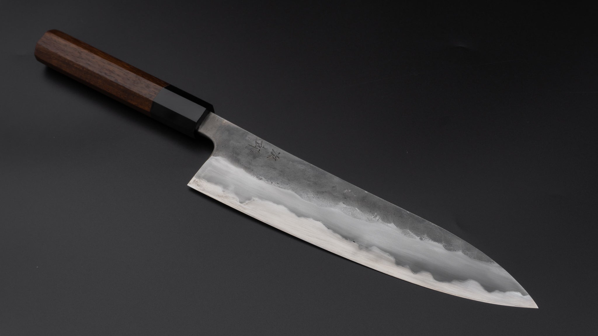 Premium Jiro Tsuchime Handcrafted Gyuto Japanese Chef Knife 240mm with Tagayasan Wood Handle - Perfect for Sushi, Meat Slicing & Professional Kitchen Use