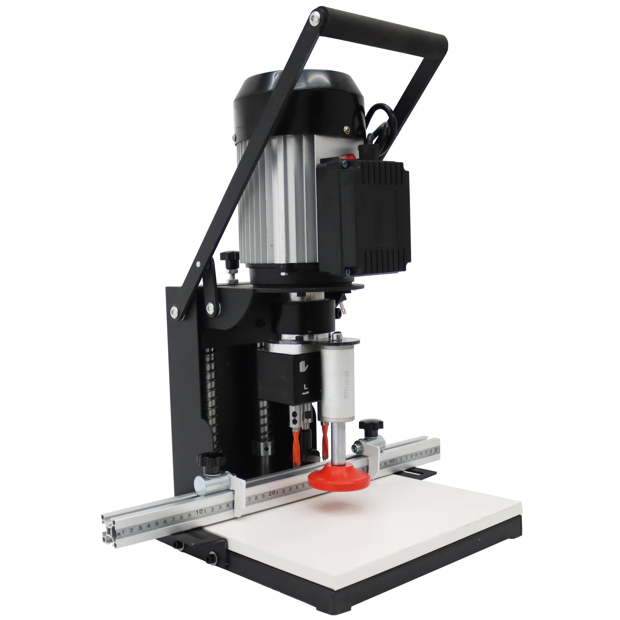 Portable Electric Hinge Boring Machine - Adjustable Depth Drill Press for Woodworking, Cabinet & Door Hinge Installation - 45-9.5mm Combined Drill Bit - Perfect for DIY Projects & Professional Carpentry Work