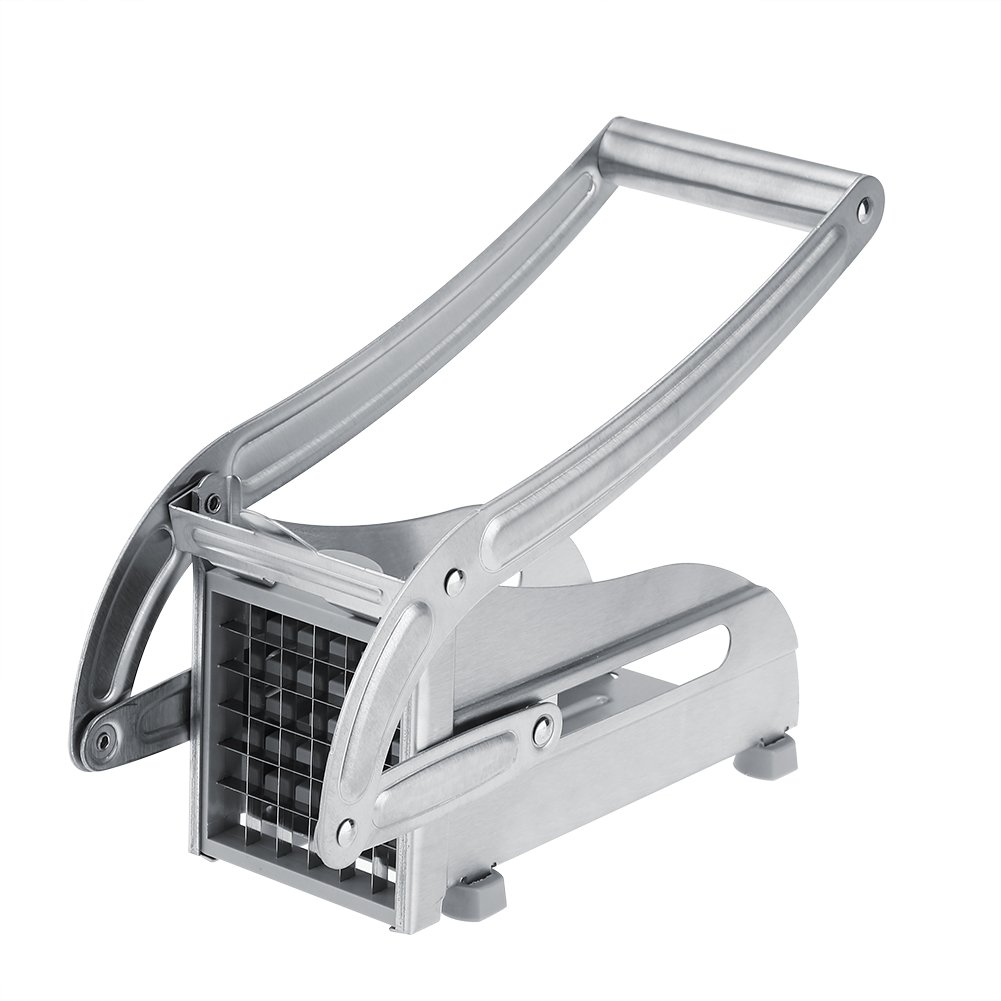 Premium Stainless Steel Potato Cutter - French Fry Maker & Vegetable Slicer for Perfect Homemade Fries, Chips | Durable Kitchen Tool for Potatoes, Carrots, Apples | Ideal for Meal Prep, Snacks, Parties & Restaurants