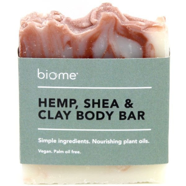 Biome Body Soap Bar 110g - Natural Hemp, Shea Butter & Clay for Sensitive Skin | Moisturizing & Detoxifying | Perfect for Dry Skin & Eco-Friendly Bath Routine