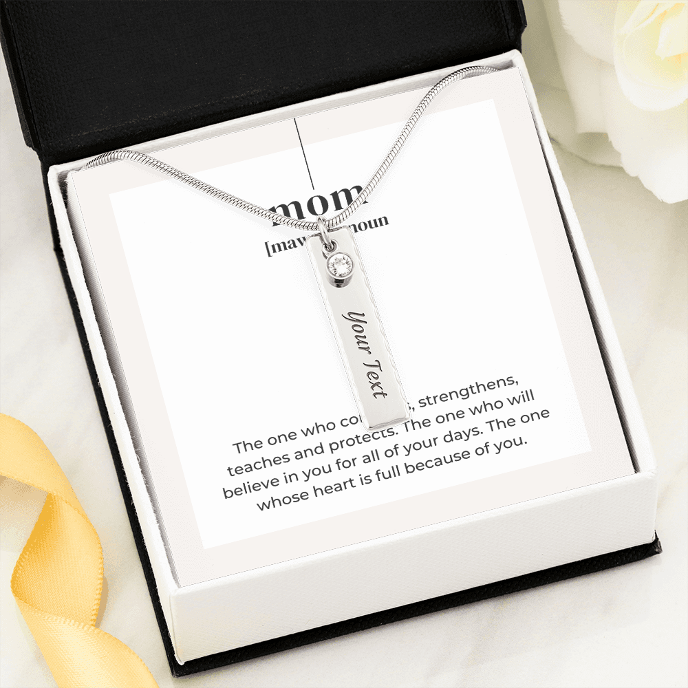 Customizable Jewelry Gifts for Mom - Personalized Mother's Day & Birthday Gifts for Mom, Stepmom - Perfect for Anniversaries, Holidays & Special Occasions