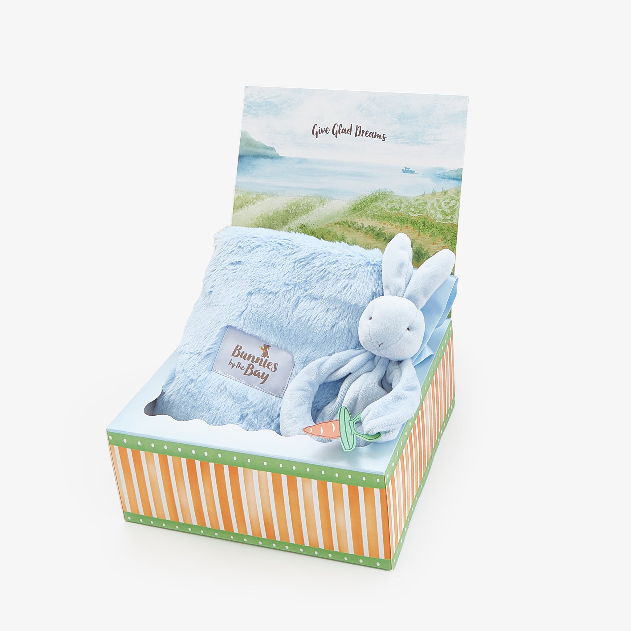 Snuggle and Soothe Baby Gift Set - Soft Blue Baby Blanket & Plush Toy | Perfect for Newborns, Showers & Nursery Decor