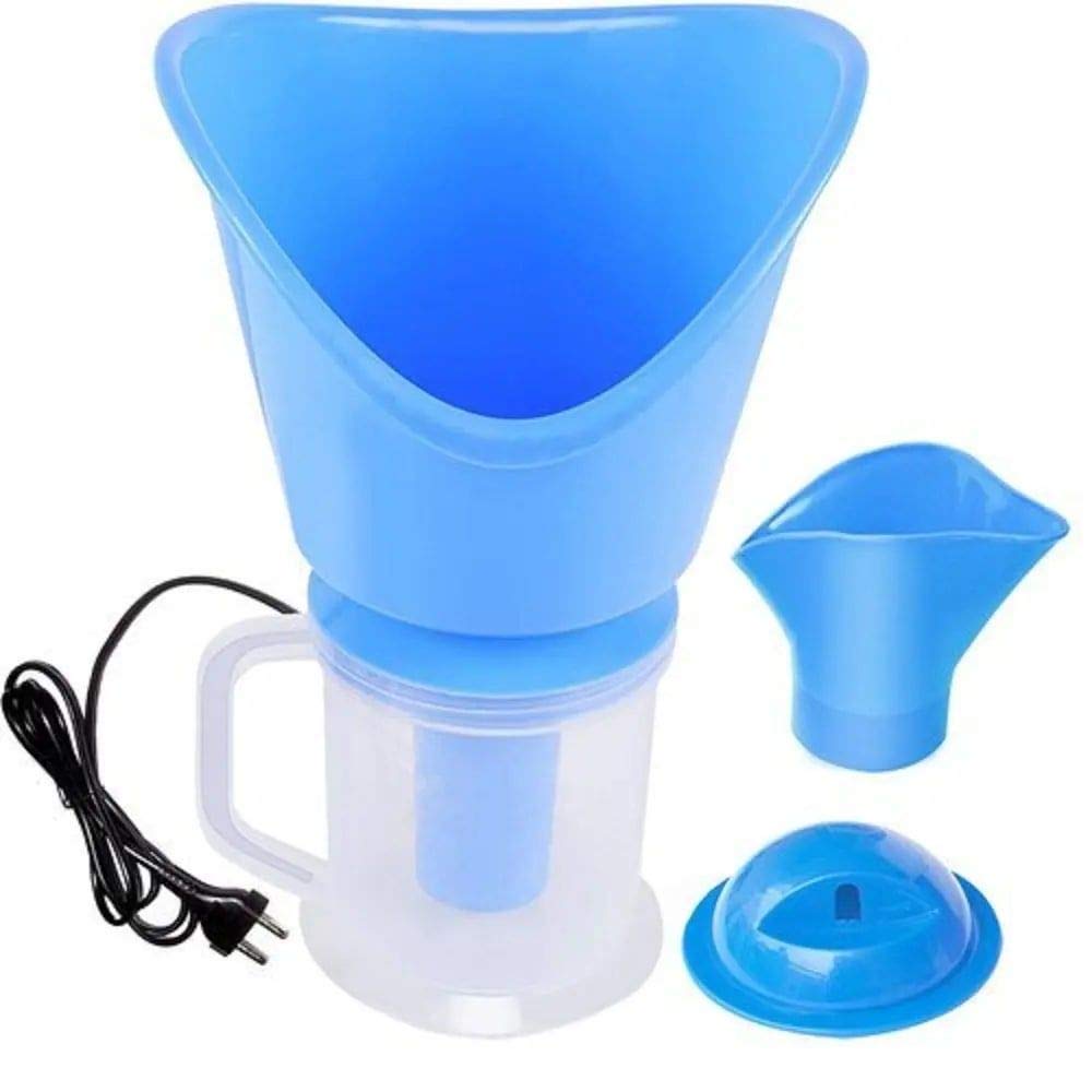 TORIVO 3-in-1 Nano Ionic Facial Steamer for Face & Nose - Cold & Cough Relief, Facial Vaporizer & Steam Inhaler with Ionic Technology (Blue) - Perfect for Spa, Home Relaxation & Sinus Relief