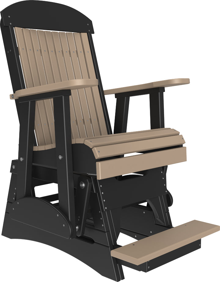 LuxCraft 2-Foot Classic Balcony Glider Chair - Outdoor Patio Swing for Relaxing, Porch Rocking, and Garden Lounging