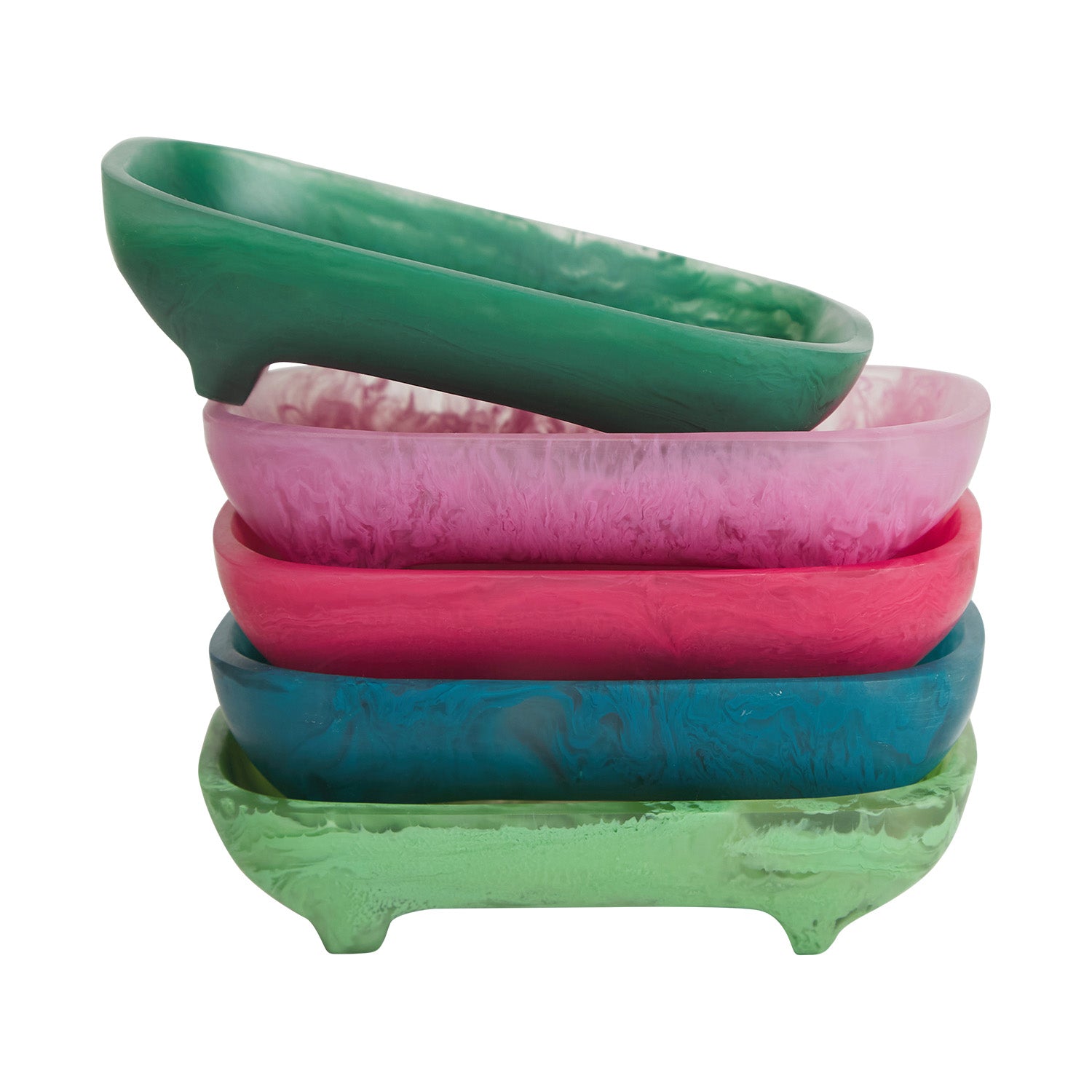 Daja Soap Dish with Drainage - Rustproof Stainless Steel Bathroom Organizer for Sink, Shower, and Countertop - Raspberry Red (Perfect for Home, Hotel, and Spa Use)