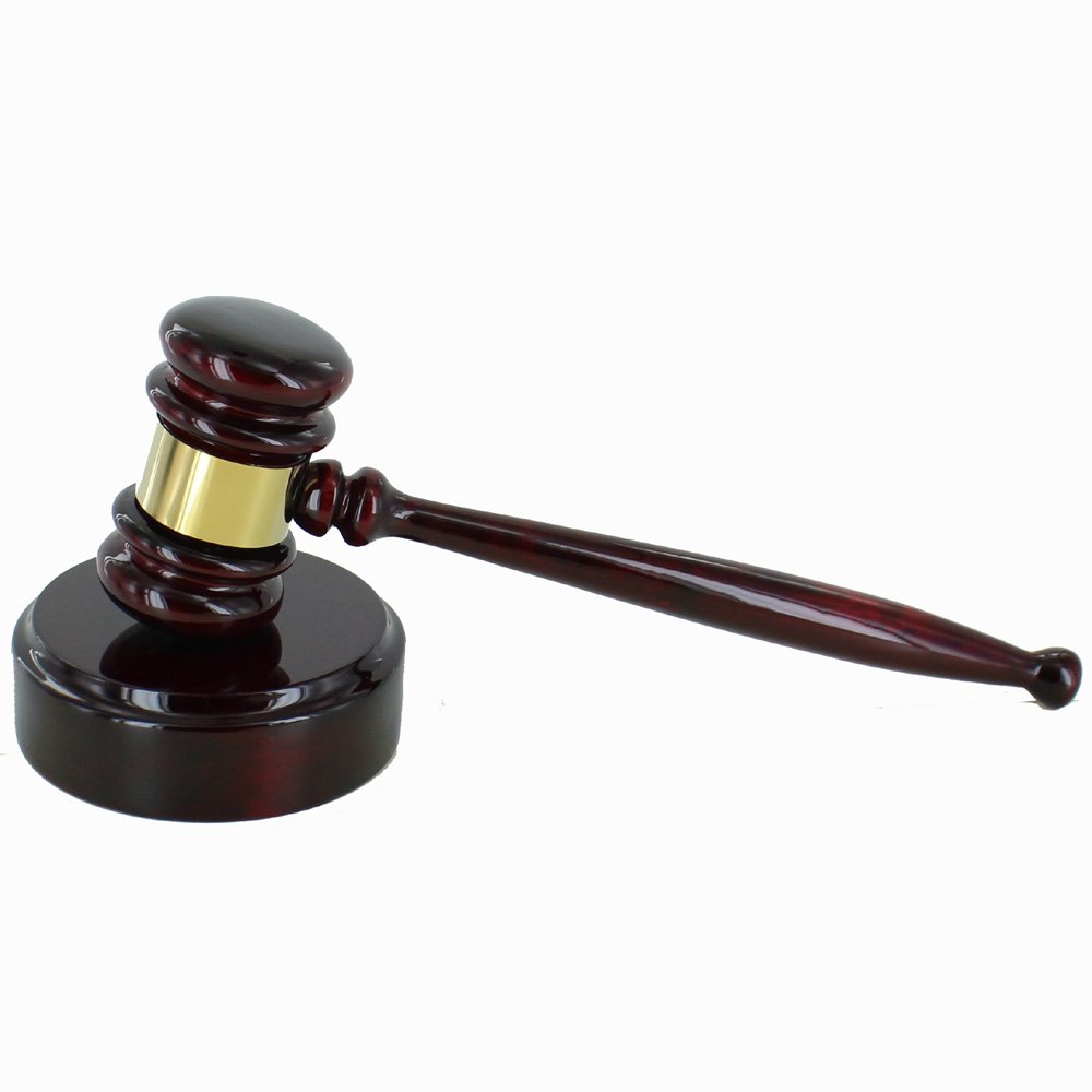 Premium Gavel and Gavel Block Set - Elegant Piano Rosewood Finish for Courtroom, Auction, or Ceremonial Use | Ideal for Judges, Auctioneers & Legal Professionals