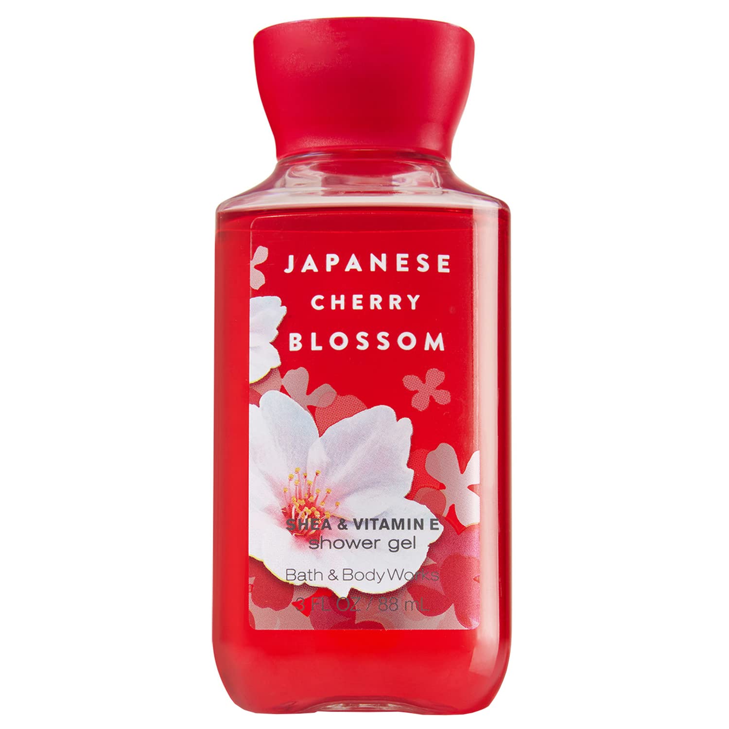 Japanese Cherry Blossom Travel Size Shower Gel - 3 fl oz Moisturizing Body Wash for Women & Men - Perfect for Gym, Travel & Daily Shower Routine