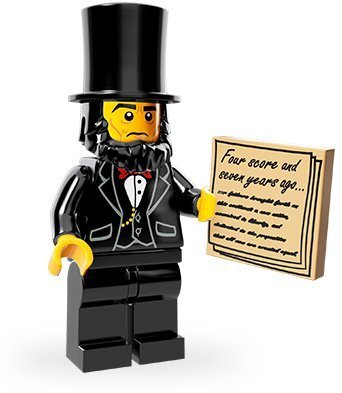 LEGO The LEGO Movie Abraham Lincoln Minifigure - Collectible Building Toy for Kids & Adults - Perfect for Display, Gifts, and LEGO Movie Fans Collection