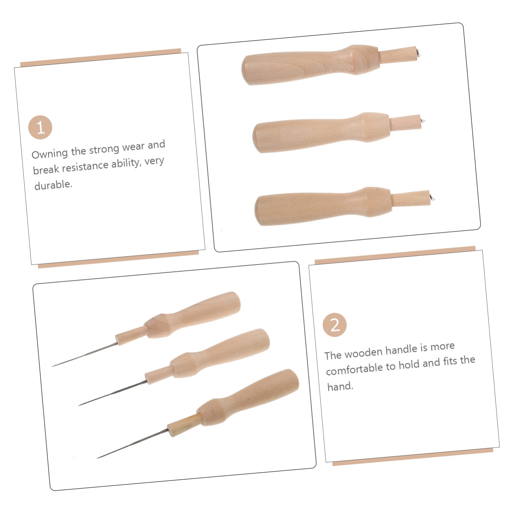 Wakauto 1 Set Wool Felting Needle Tool Kit - Adjustable Punch Needle, DIY Embroidery Stencils, Manual Sewing Needles for Punch Needle Embroidery & Craft Projects | Perfect for DIY Felt Art, Home Decor & Handmade Gifts