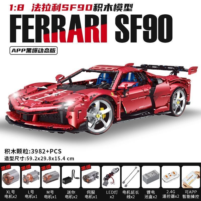 Ferrari SF90 Stradale 1:18 Scale Diecast Model Car - Premium Collectible Toy for Adults & Kids - Perfect for Display, Gifts, and Racing Enthusiasts