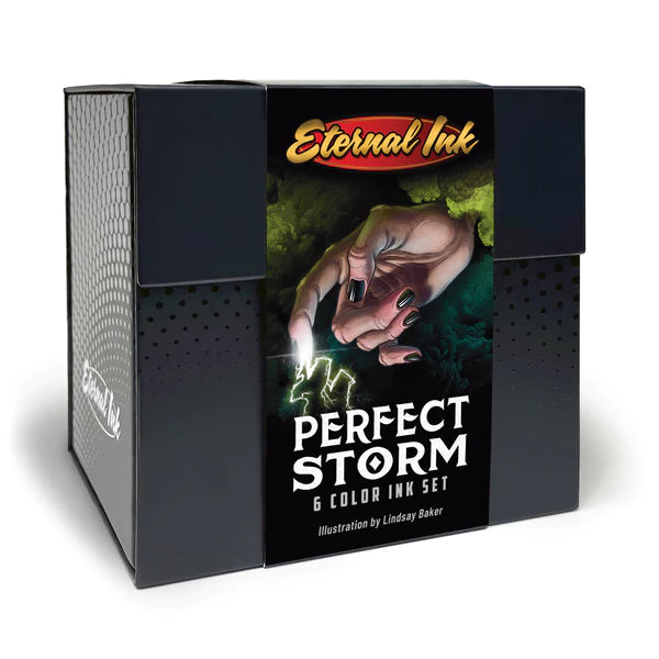 Eternal Tattoo Ink - Mike Devries Perfect Storm Professional Tattoo Ink Set for Artists - High Pigment, Vibrant Colors for Tattooing, Body Art & Permanent Makeup
