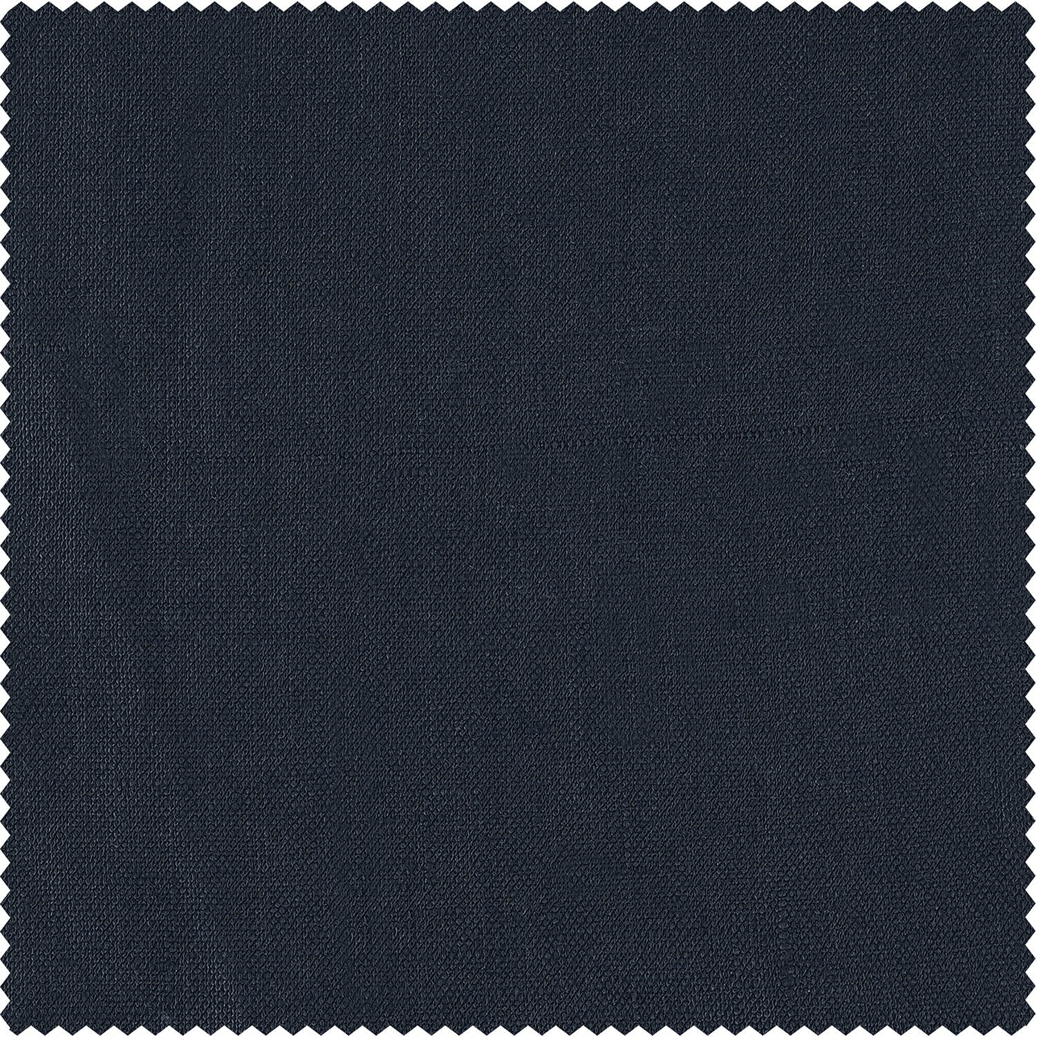 Premium Custom French Linen Curtains in Navy Blue - Elegant Window Treatments for Living Room & Bedroom
