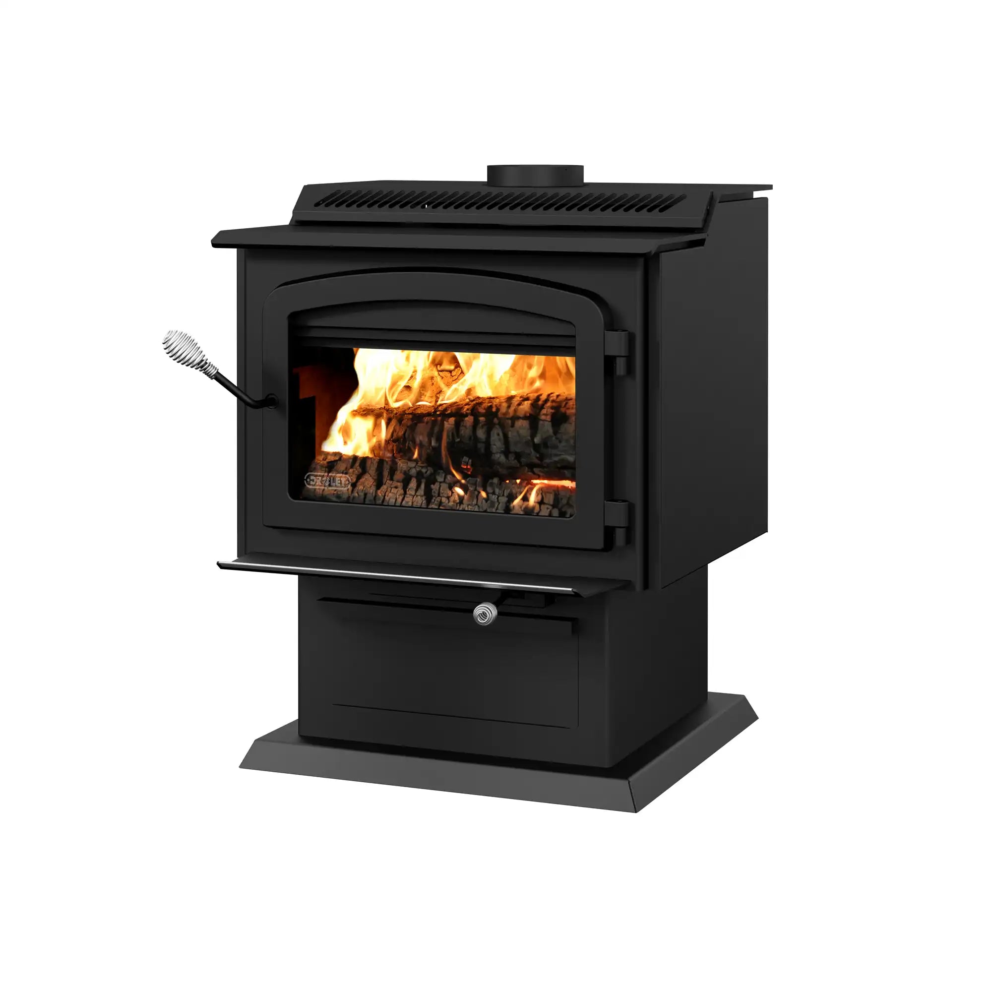 Drolet HT 3000 EPA Certified Wood Burning Stove - High Efficiency Heating for Homes, Cabins & Outdoor Living Spaces