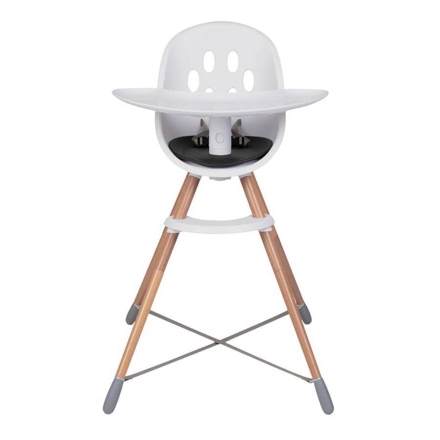 Phil&Teds Poppy Wooden High Chair - Adjustable Baby Feeding Seat with Safety Harness & Tray - Perfect for Dining, Weaning & Family Mealtime