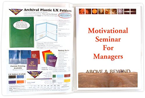 StoreSMART® Clear Plastic Archival Folders 30-Pack - Letter-Size Twin Pocket Document Protectors - Acid-Free & PVC-Free for Long-Term Storage - Made in USA (R900CLEAR30) - Perfect for Office Filing, School Projects & Important Document Organization