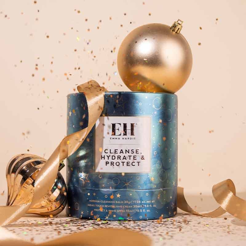 Emma Hardie Cleanse Hydrate & Protect Skincare Gift Set - Moisturizing Facial Cleanser & Cream for Dry Skin - Perfect for Travel & Self-Care Routine