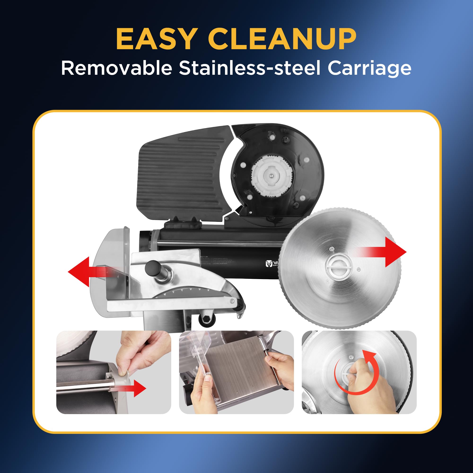 Electric Deli Food Slicer - 8.7