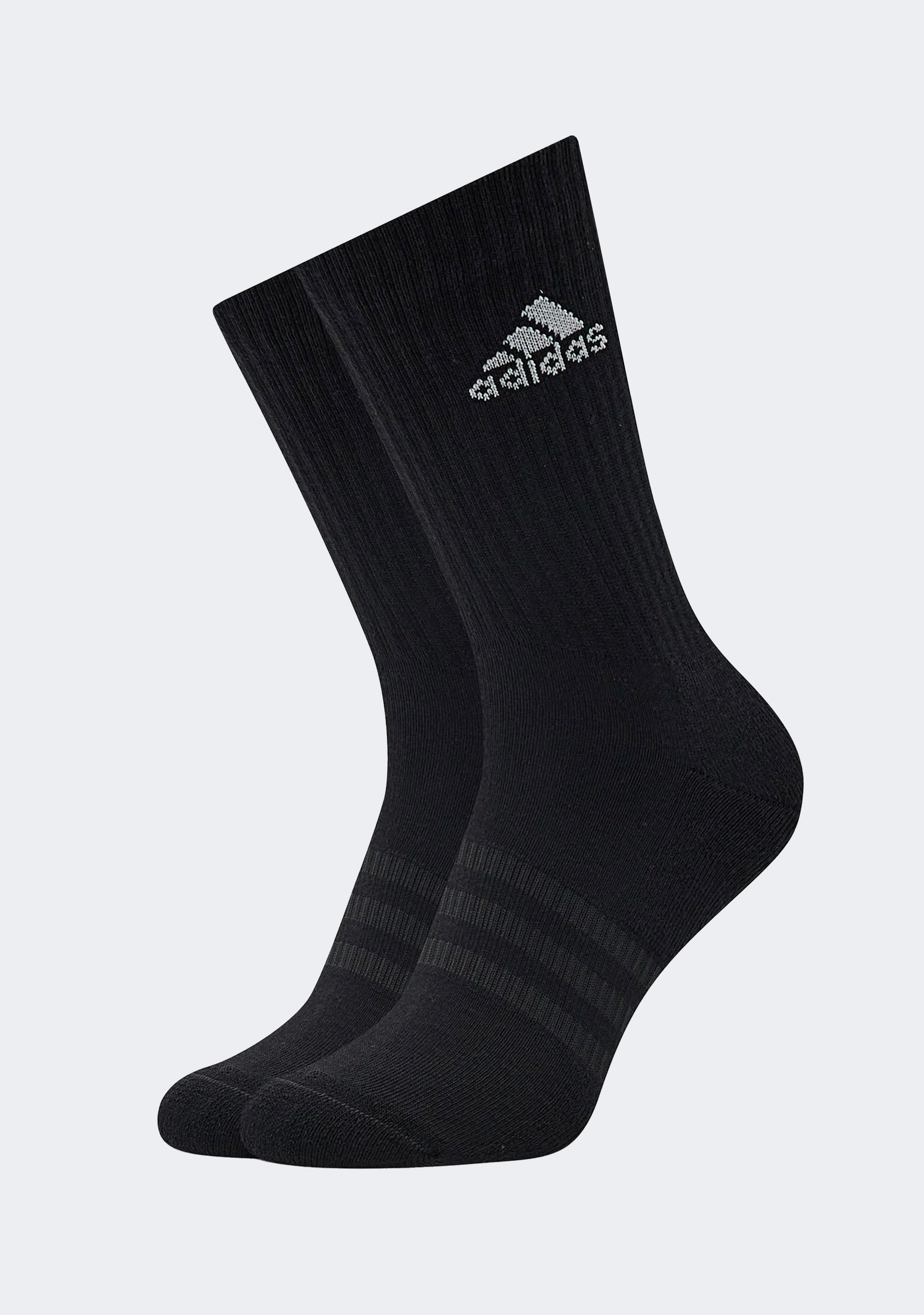 Adidas Performance Cushioned Crew Socks 3-Pack - Moisture-Wicking Athletic Socks for Running, Gym & Everyday Comfort
