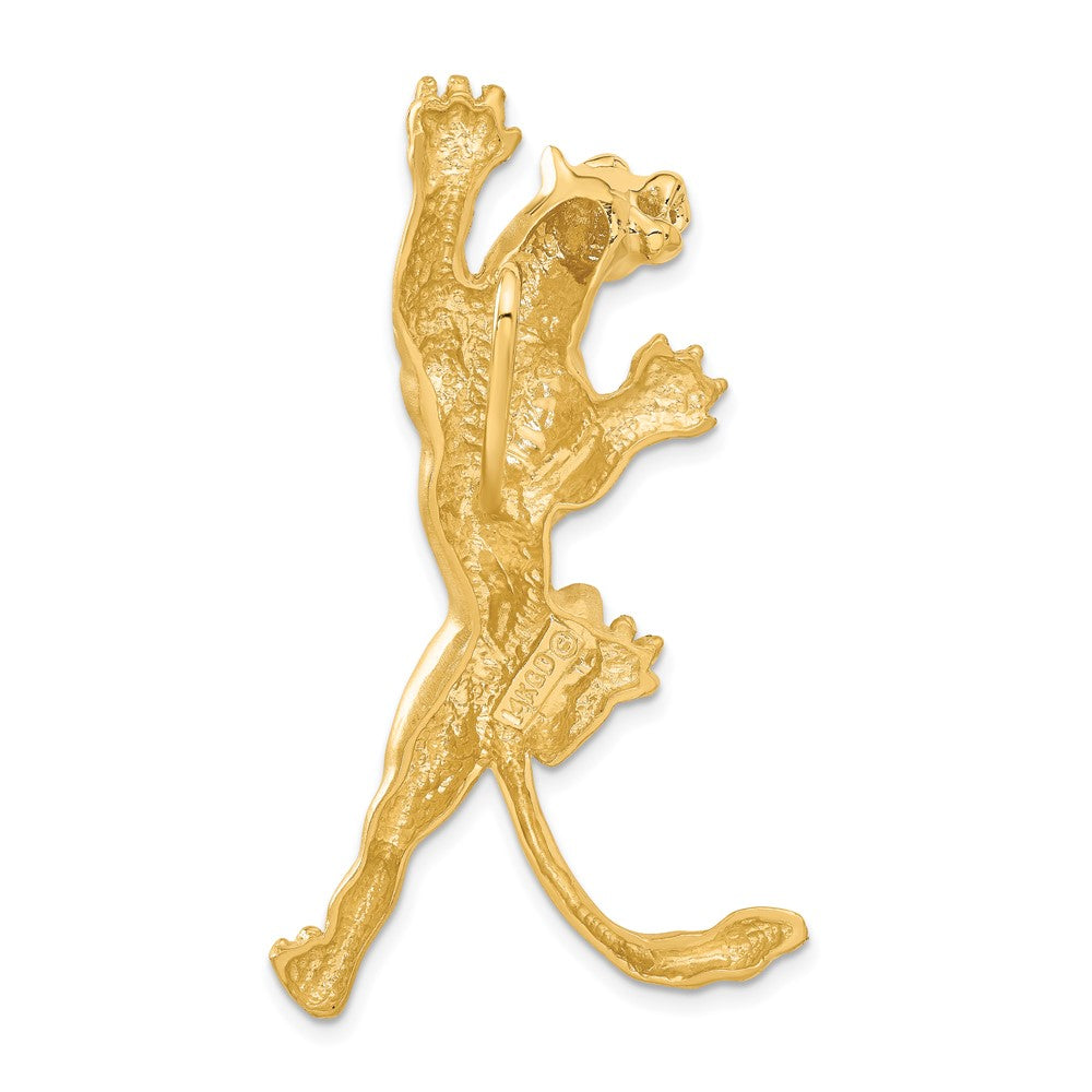 Gold Extra Large Panther Pendant Slide - Model C90 | Bold Statement Jewelry for Men & Women | Perfect for Necklaces, Chains & Layered Looks