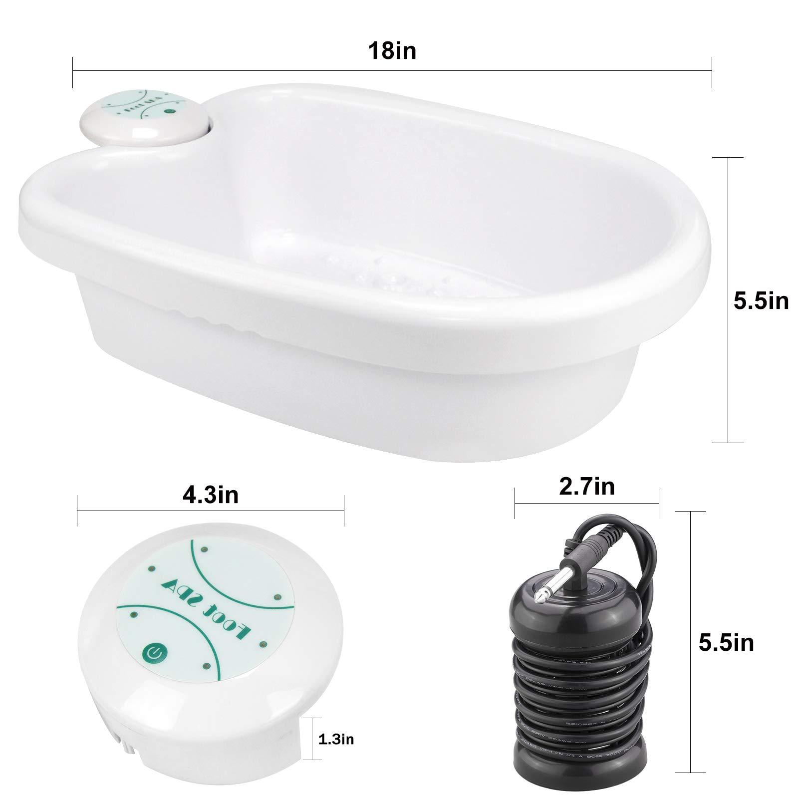 Ionic Foot Bath Detox Machine - Home & Salon Spa Ion Detoxifier with 100 Liners & Zipper Carrying Bag | Detox, Relaxation & Foot Care | Perfect for Home Spa, Wellness Centers & Beauty Salons