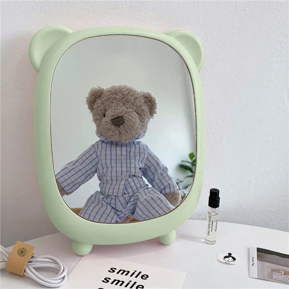 WE-CEF Makeup Vanity Mirror with Stand - Portable Folding Travel & Bathroom Mirror for Makeup, Shaving & Grooming - Perfect for Home, Travel & Salon Use